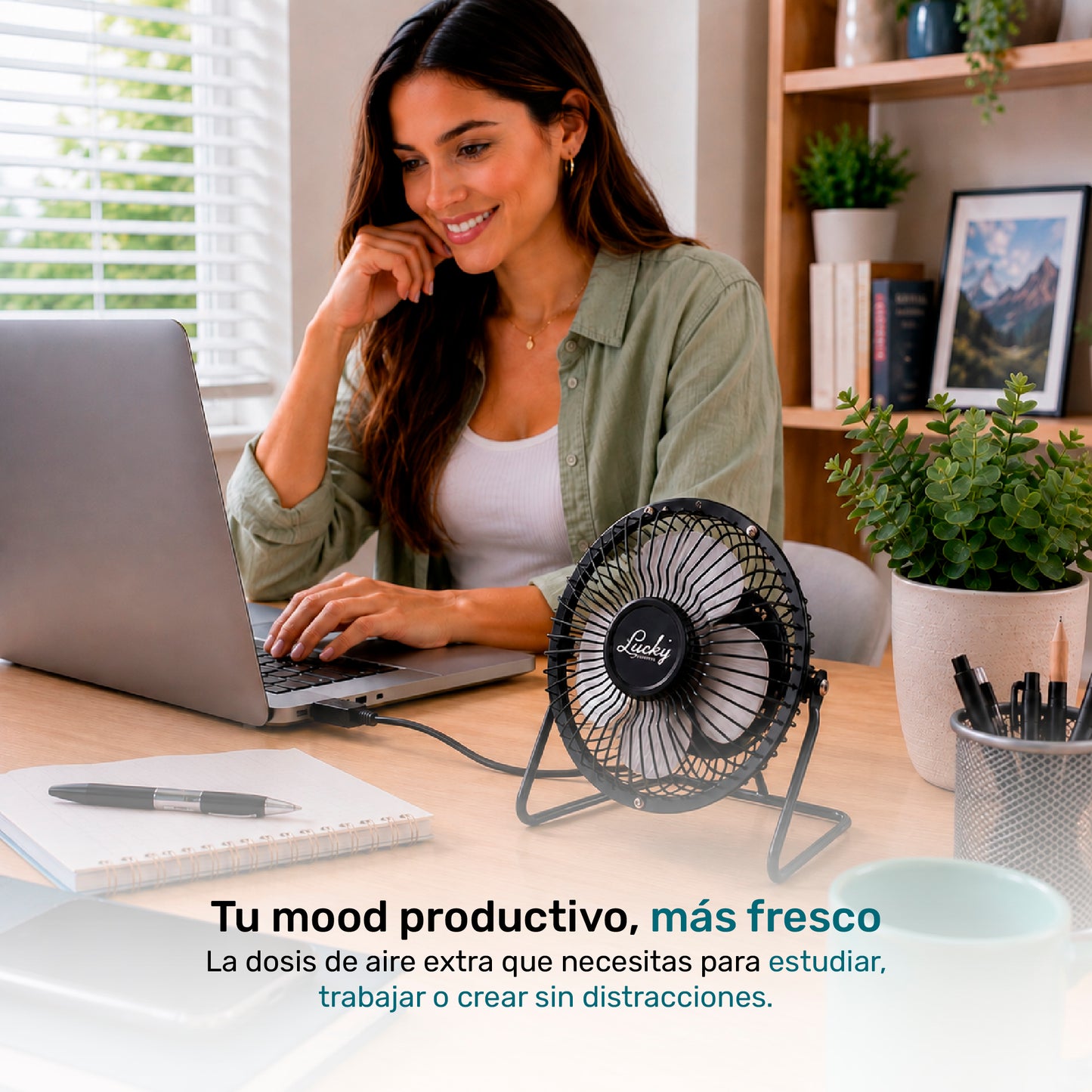 Ventilador de escritorio 4" Lucky Blowy