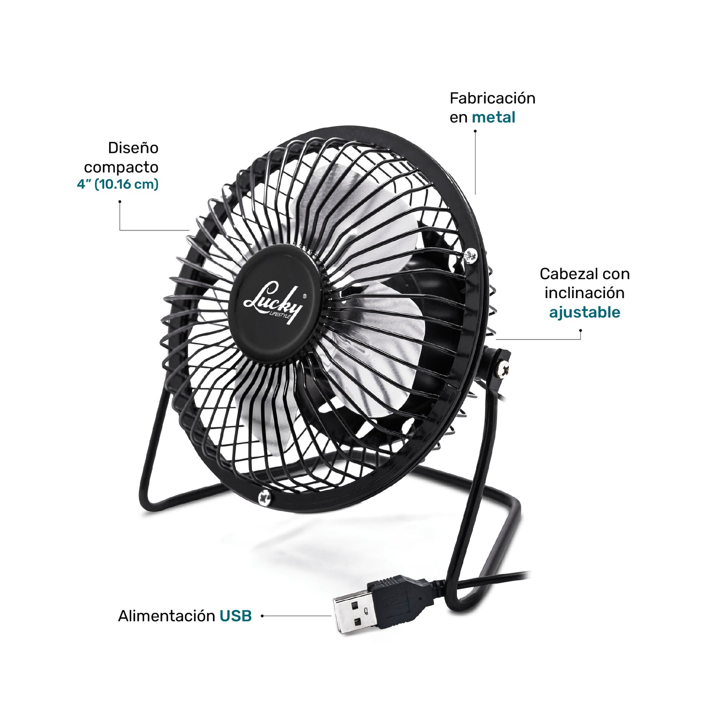 Ventilador de escritorio 4" Lucky Blowy