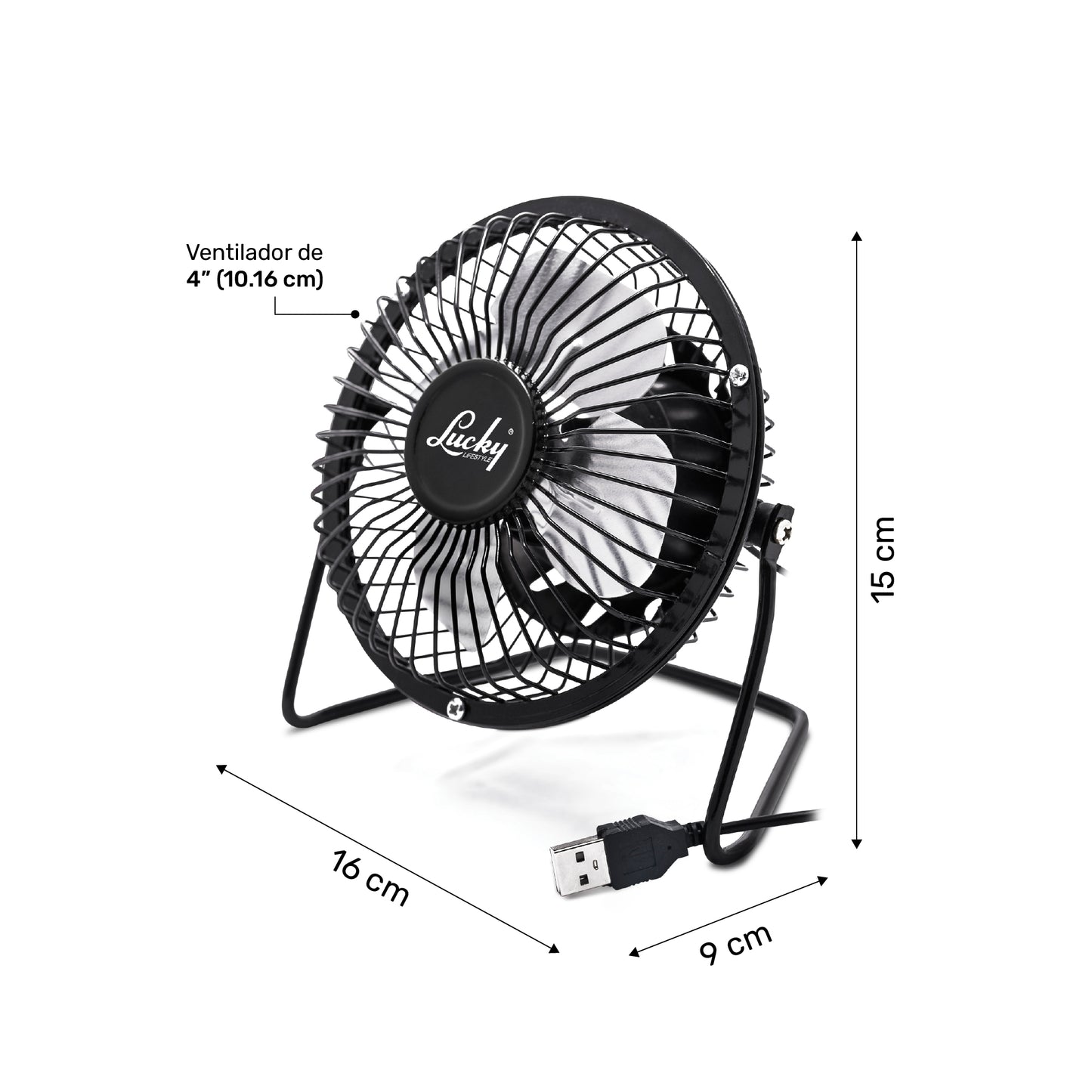 Ventilador de escritorio 4" Lucky Blowy