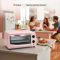Horno Tostador Eléctrico Lucky KÜKI PINK