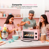 Horno Tostador Eléctrico Lucky KÜKI PINK