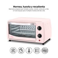 Horno Tostador Eléctrico Lucky KÜKI PINK